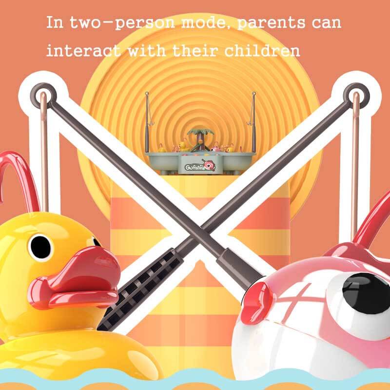 Fidtoy Electronic Fishing Game for Toddlers | Bath & Pool Water Toy with Ducks and Music