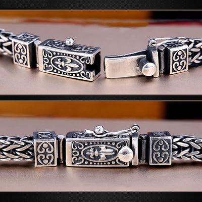 Buddha Stones Retro Dragon Keel Braided Design Balance Healing Bracelet Bracelet BS 5