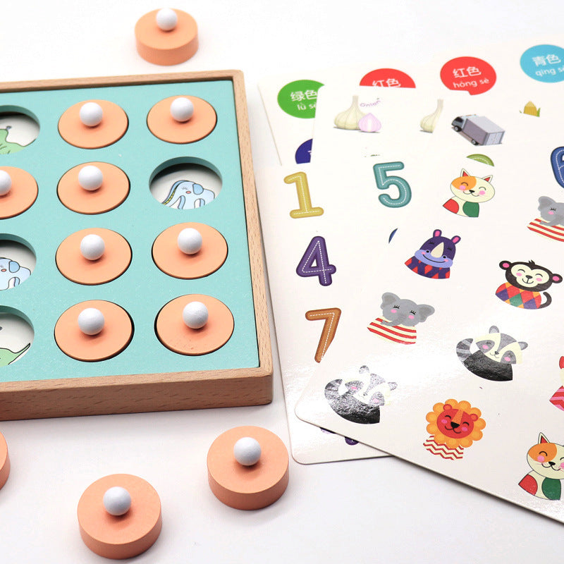 Wooden Memory Chess Game - 3D Educational Puzzle for Kids & Family