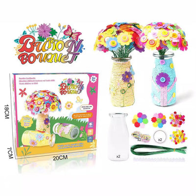 Kit de bricolage pour bouquets de boutons et de feutre