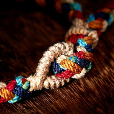Buddha Stones Hand-Woven Multicolor Tibetan Luck Rope Bracelet - image 13