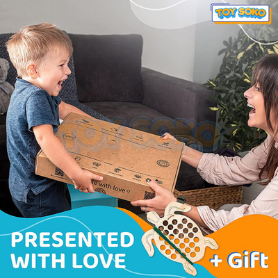 Fidtoy 14-in-1 Sensory Busy Board Wooden Learning Toy