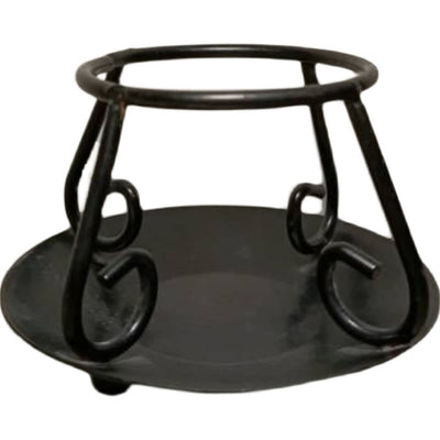 Buddha Stones Cast Iron Cauldron Prayer Altar Burning Holder Incense Sage Smudging Rituals Use Items Prayer Altar BS Black Stand 7*9.5*7.2cm