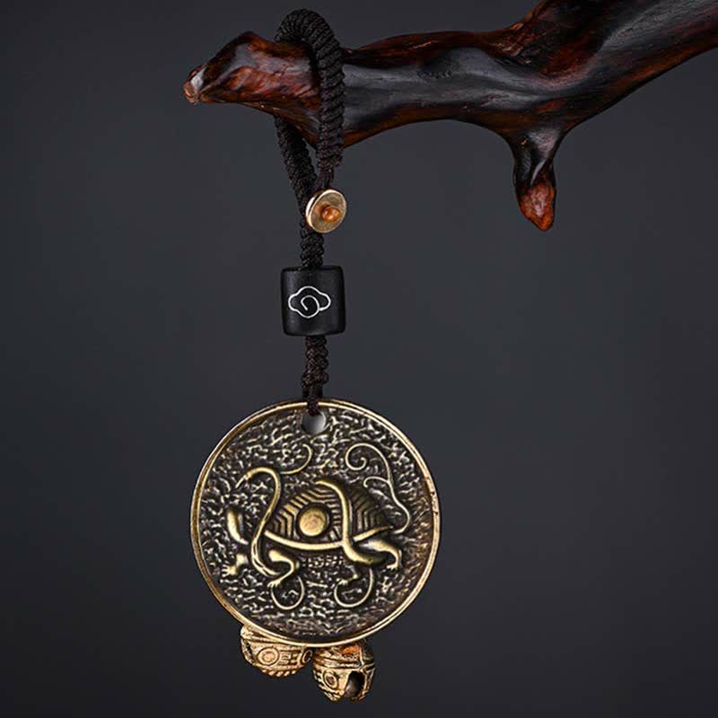Buddha Stones Four Symbols Azure Dragon White Tiger Vermilion Bird Black Tortoise Key Chain Key Chain BS Black Tortoise