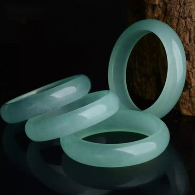 Buddha Stones Natural Jade Luck Healing Prosperity Bangle Bracelet Bracelet Bangle BS main