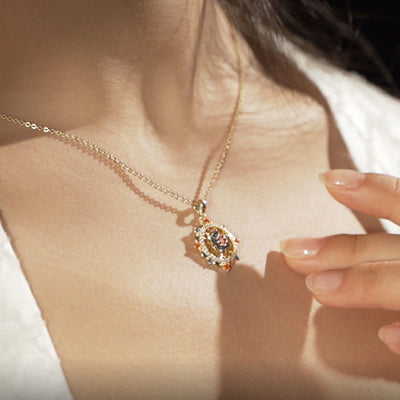 Buddha Stones 925 Sterling Silver Lotus Flower Colorful Zircon New Beginning Necklace Pendant Necklaces & Pendants BS 3