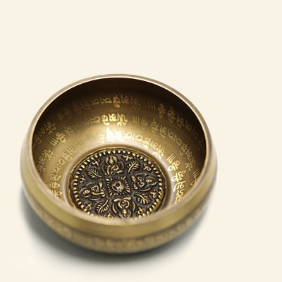 Buddha Stones Tibetan Sound Bowl Handcrafted for Yoga Mindfulness and Meditation Singing Bowl Set Singing Bowl buddhastoneshop 11