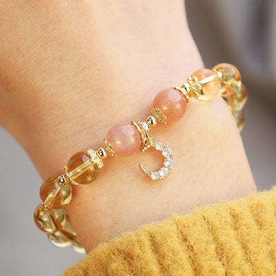 Buddha Stones Blessed Moon Citrine Abundant Energy Bracelet Bracelet BS 4