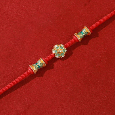 Buddha Stones Dunhuang 925 Sterling Silver Lotus Drum New Beginning Red Rope Bracelet Bracelet BS 4