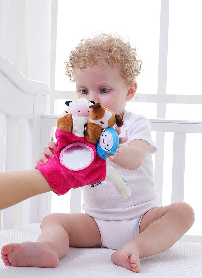 Baby Animal Hand Puppet Plush Toy Gloves