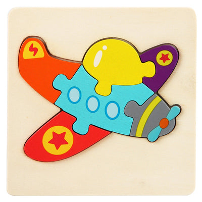 Level 2 Montessori Puzzles 6 Pack - Eco-Friendly Wooden Puzzles Set#4