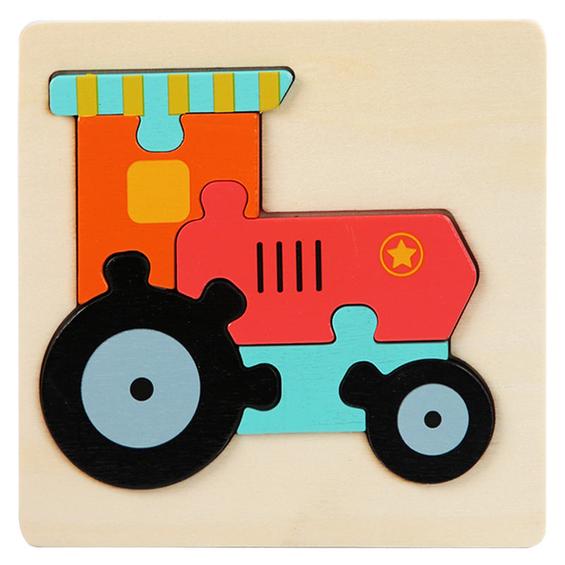 Level 2 Montessori Puzzles 6 Pack - Eco-Friendly Wooden Puzzles Set#4