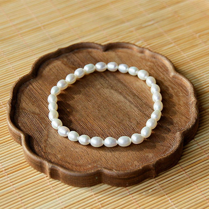 Buddha Stones Natural Pearl Healing Beaded Bracelet Bracelet BS 4