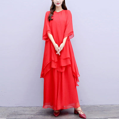 Buddha Stones 3Pcs Yoga Chiffon Clothing Uniform Meditation Zen Practice Women's Set - image 29