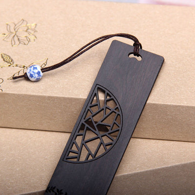 Foviel Signets « Arbre de vie » en bois d'ébène et bois de santal rouge, avec coffret cadeau