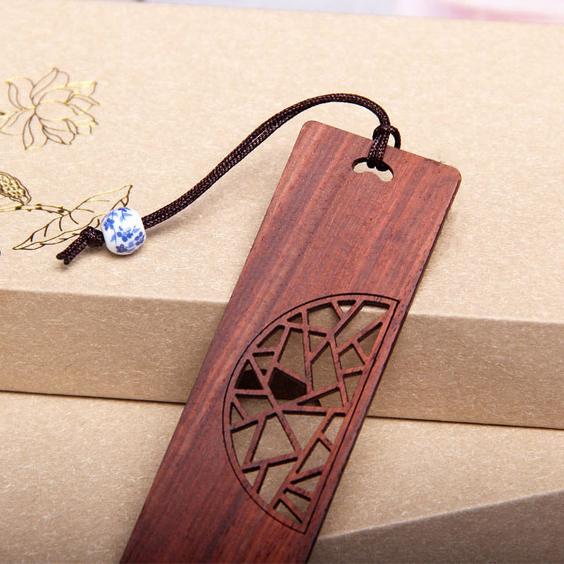 Foviel Signets « Arbre de vie » en bois d'ébène et bois de santal rouge, avec coffret cadeau
