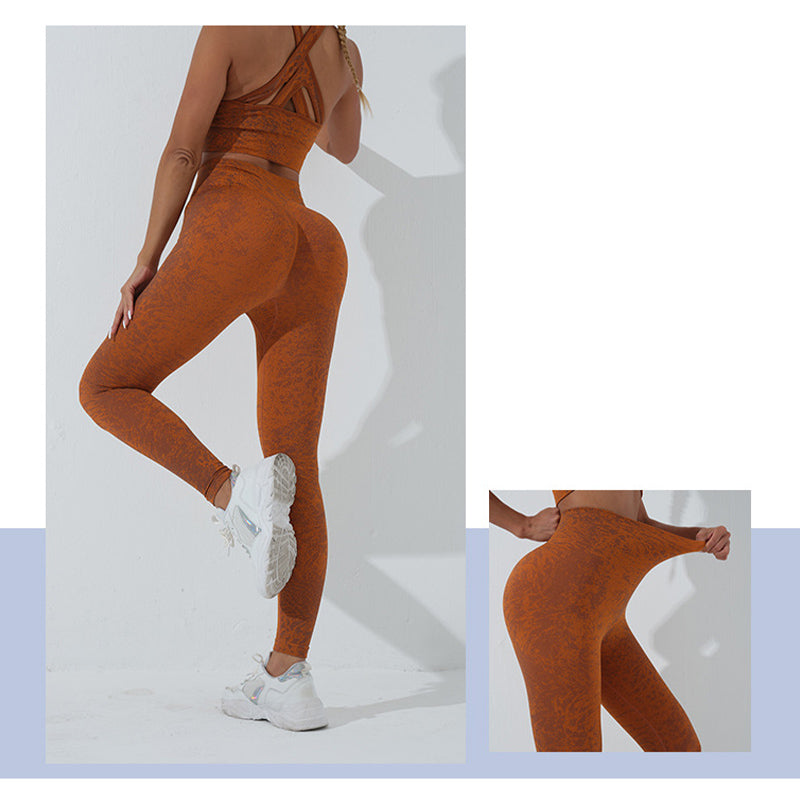 Buddha Stones 2Pcs Seamless Print Fitness Crop Tank Top Pants Sports Gym Outfits Women's Yoga Sets - image 19