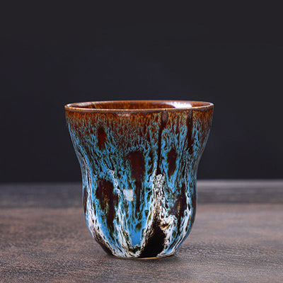 Buddha Stones Vintage Kiln Change Design Ceramic Coffee Mug Tea Cup 150ml - image 6