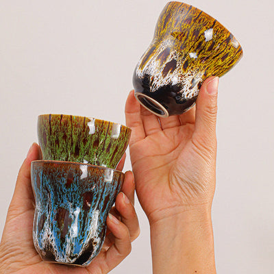 Buddha Stones Vintage Kiln Change Design Ceramic Coffee Mug Tea Cup 150ml - image 11