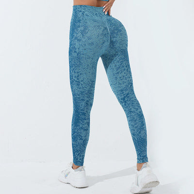 Buddha Stones Seamless Fitness Crop Tank Top High Waist Leggings Pants Sports Gym Yoga Outfits - Leggings - Blue - US6，UK/AU10，EU38 (L)  - image 37