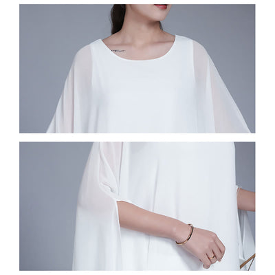 Buddha Stones Simple Pattern Midi Dress Wide Leg Pants Meditation Spiritual Zen Practice Yoga Dance Clothing - image 7