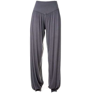 Foviel Solid Color Yoga Dance Long Harem Pants