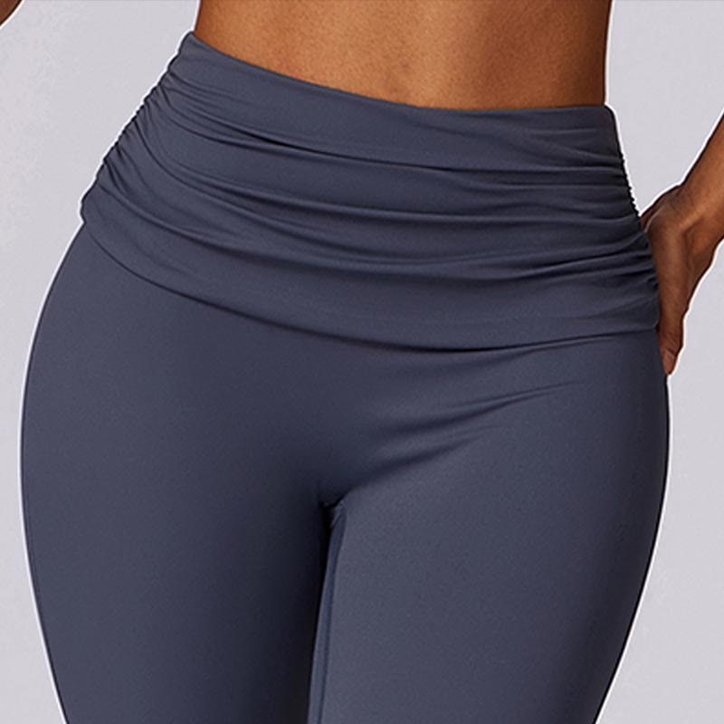 Foviel Sleeveless Backless Strap Tank Top Bra Flared Pants Sports Fitness Yoga