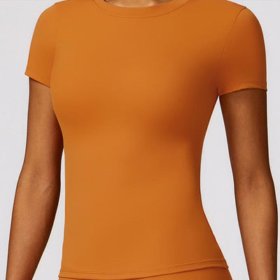 Buddha Stones Women Short Sleeve T-Shirt Top High Waist Leggings Pants For Sports Yoga - image 14