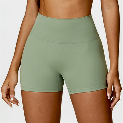 Buddha Stones Gym Sports Yoga Backless Bra Crop Tank Top Shorts - Green - Shorts - US6，UK/AU10，EU38 (XL) - image 29