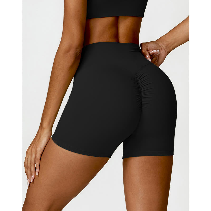 Buddha Stones Gym Sports Yoga Backless Bra Crop Tank Top Shorts - image 10
