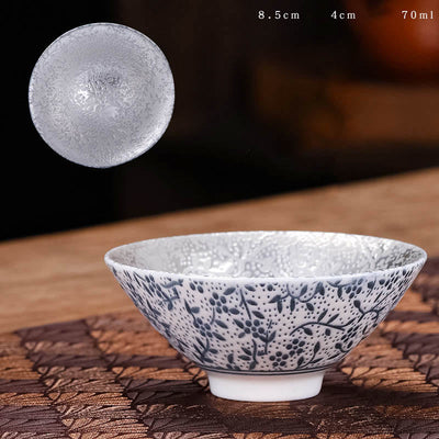 Tasse à thé en céramique Foviel motif Tibet caractère Fu, tasse à thé Kung Fu 55 ml