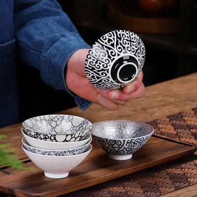Tasse à thé en céramique Foviel motif Tibet caractère Fu, tasse à thé Kung Fu 55 ml
