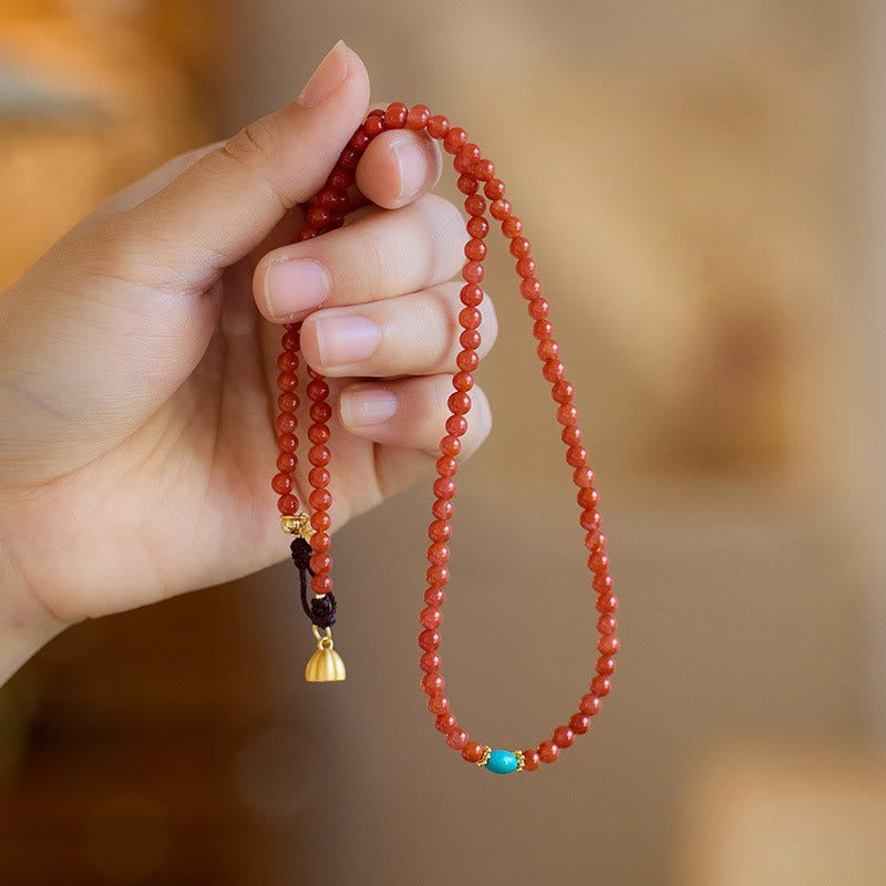 Foviel 925 Sterling Silver Plated Gold Natural Red Agate Turquoise Confidence Bracelet Necklace Pendant Ring Set