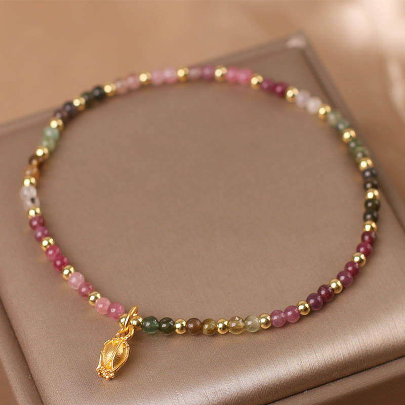 Foviel Colorful Tourmaline Flowers Positive Bracelet