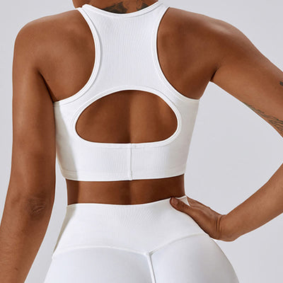 Foviel Ärmellose Crop Tank Top Flared Hose Sport Fitness Yoga