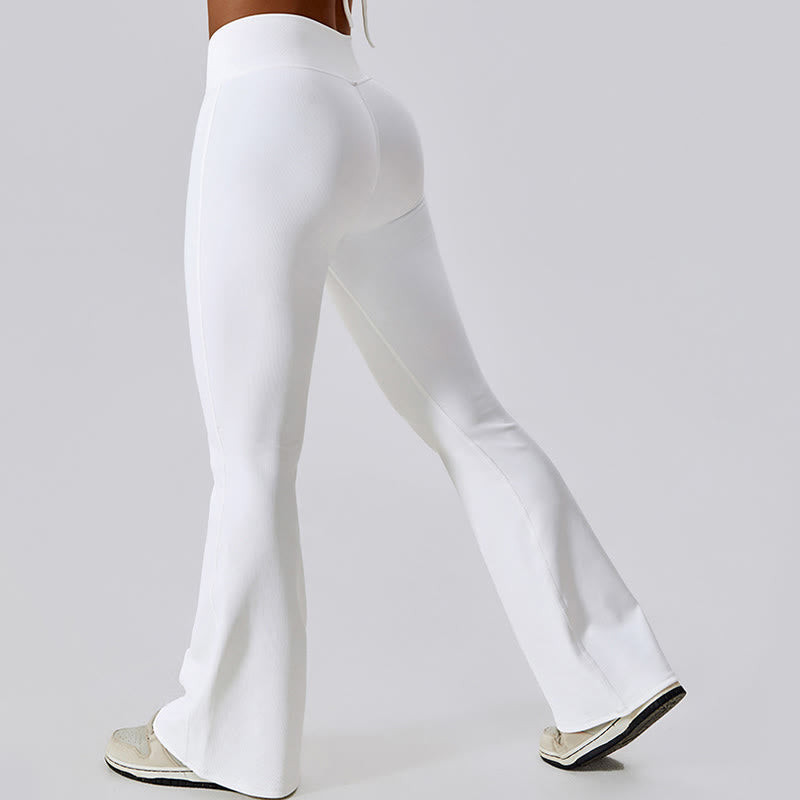 Foviel Ärmellose Crop Tank Top Flared Hose Sport Fitness Yoga