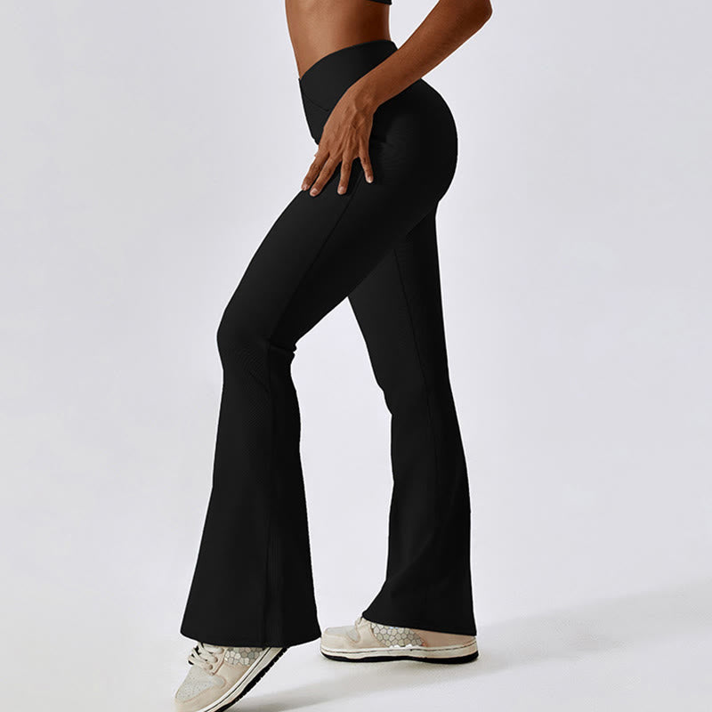 Foviel Ärmellose Crop Tank Top Flared Hose Sport Fitness Yoga