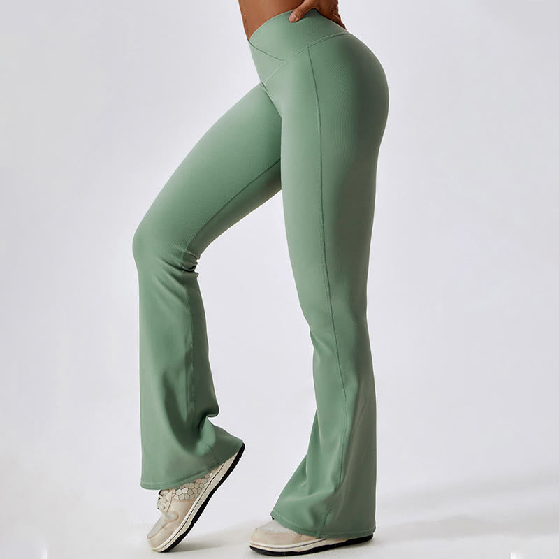 Foviel Ärmellose Crop Tank Top Flared Hose Sport Fitness Yoga