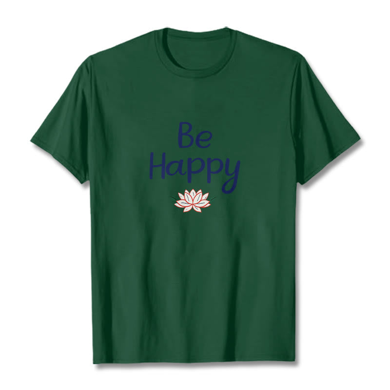 Foviel Be Happy Lotus Tee T-shirt