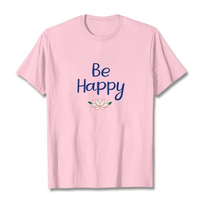 Foviel Be Happy Lotus Tee T-shirt