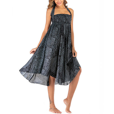 Buddha Stones Two Style Wear Boho Compass Rose Flower Skirt Dress - image 44
