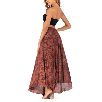 Buddha Stones Two Style Wear Boho Compass Rose Flower Skirt Dress - image 38