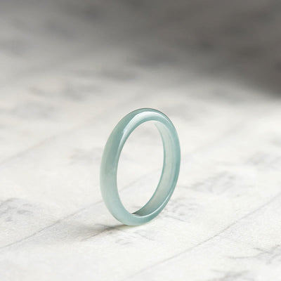 Foviel Natürliche Jade Wohlstand Glück Ring