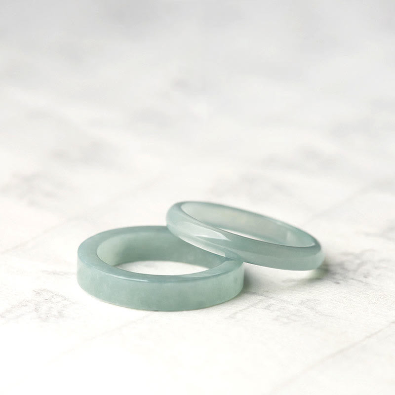Foviel Natürliche Jade Wohlstand Glück Ring
