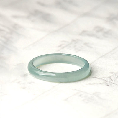 Foviel Natürliche Jade Wohlstand Glück Ring