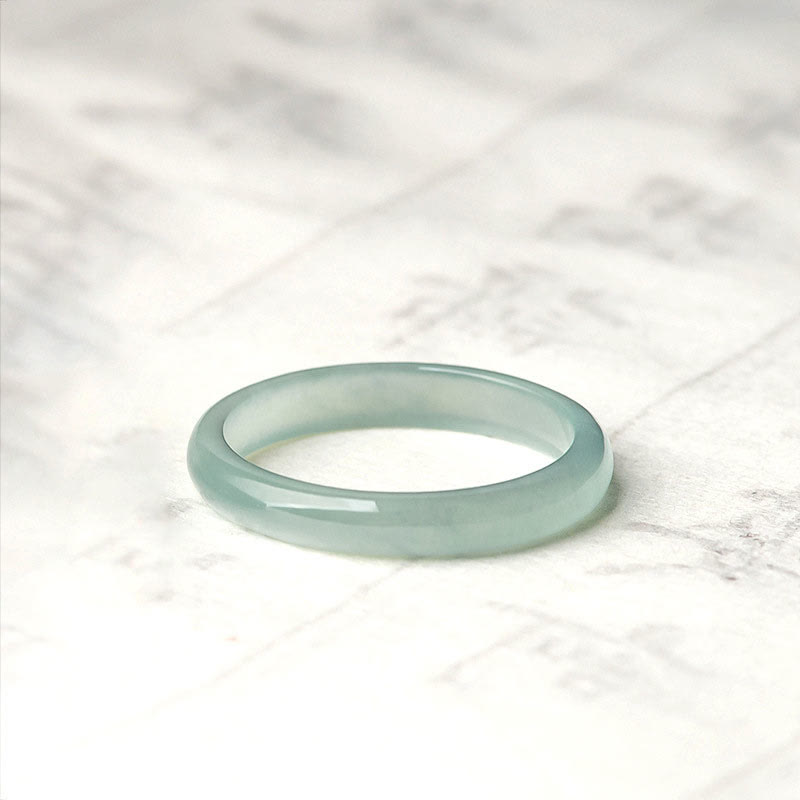 Foviel Natürliche Jade Wohlstand Glück Ring