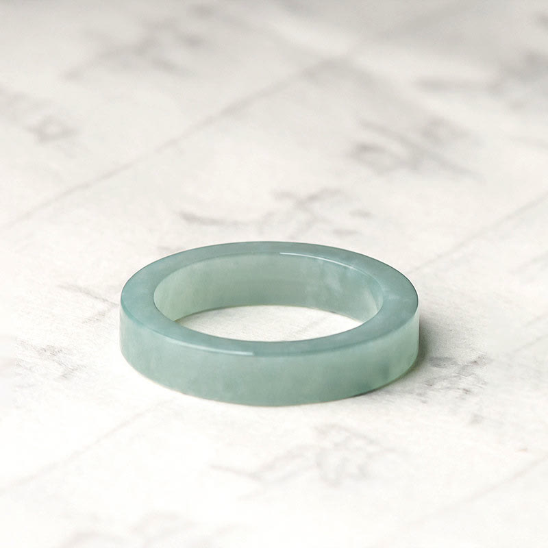 Foviel Natürliche Jade Wohlstand Glück Ring