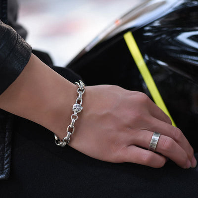 Buddha Stones 925 Sterling Silver Six True Words Wisdom Calm Bracelet - image 9