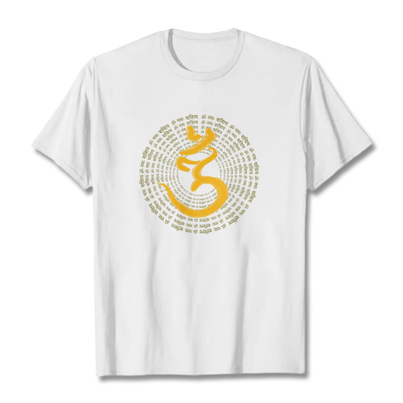 T-shirt Foviel 108 OM NAMAH SHIVAYA Mantra sanskrit