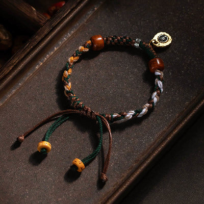 FREE Today: Ward Off Evil Spirits Tibetan Bone Beads Rope Bracelet